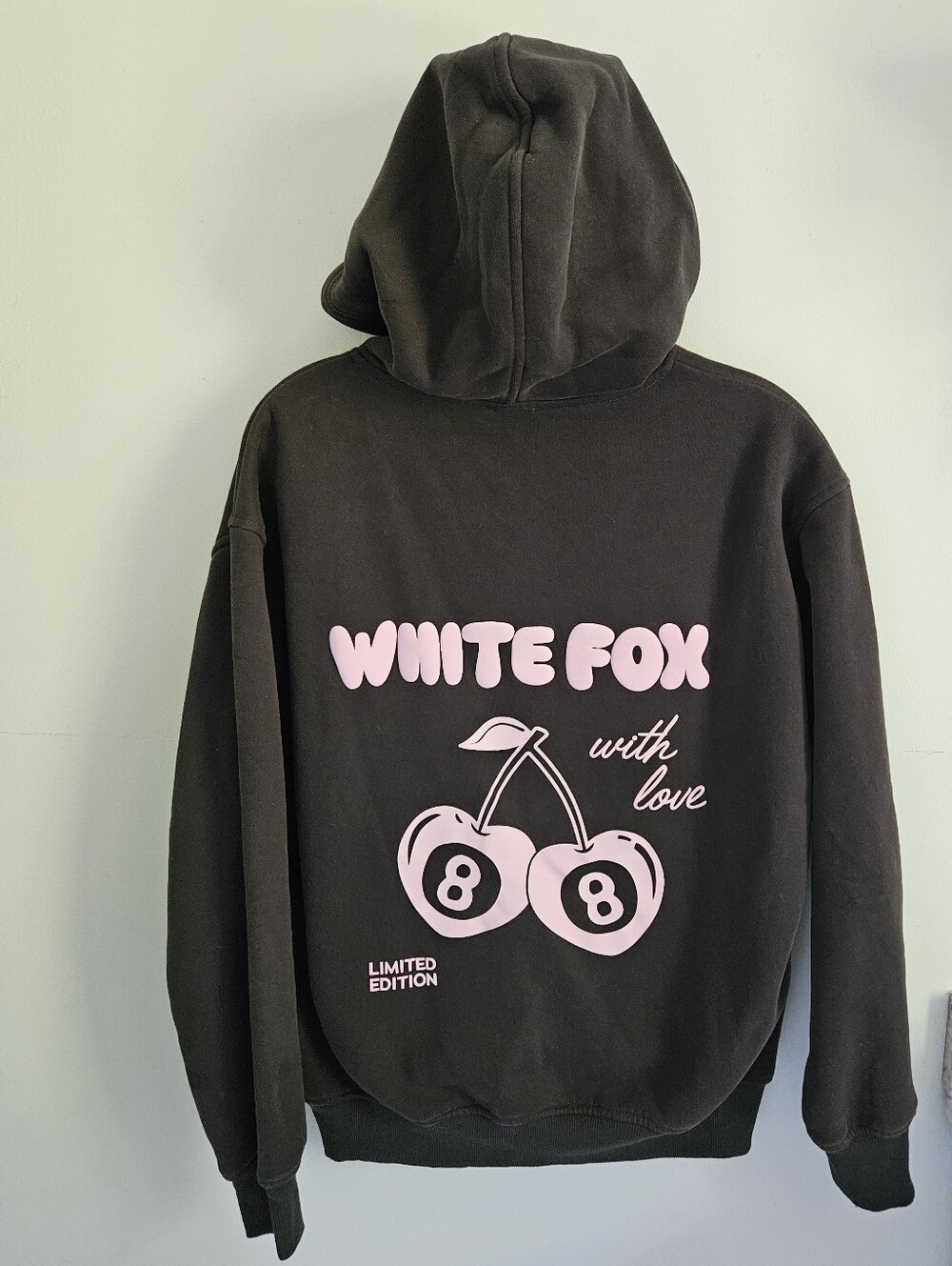 White Fox Boutique Sweatshirt Limited Edition With Love In The Moment Charcoal